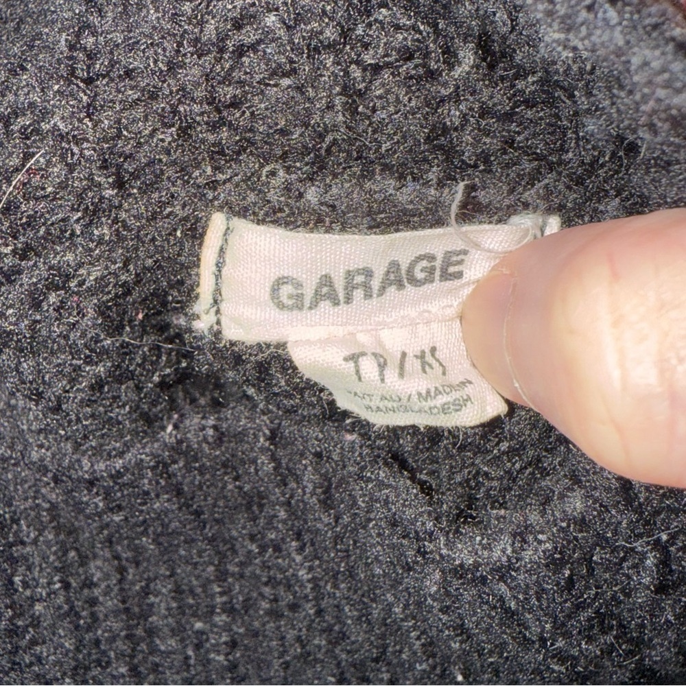 Garage | women's xsmall Black Long Sleeve mini sweater Dress - Picture 5 of 6